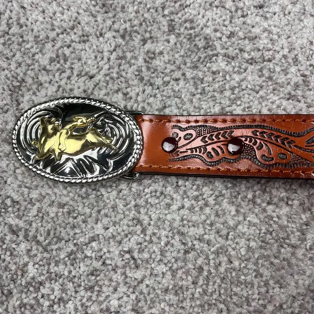 Nocona Belt Co. Cowboy Rodeo youth belt Genuine Leather